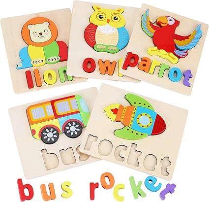 wooden puzzle sets for toddlers
