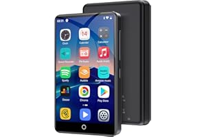 80GB MP3 Player with Bluetooth and WiFi, Oilsky 4.0" IPS Touch Screen MP3 Player with Speaker, Music Player with Spotify, Audible, Amazon Music, Pandora, MP4 Android Music Player Up to 512GB Black