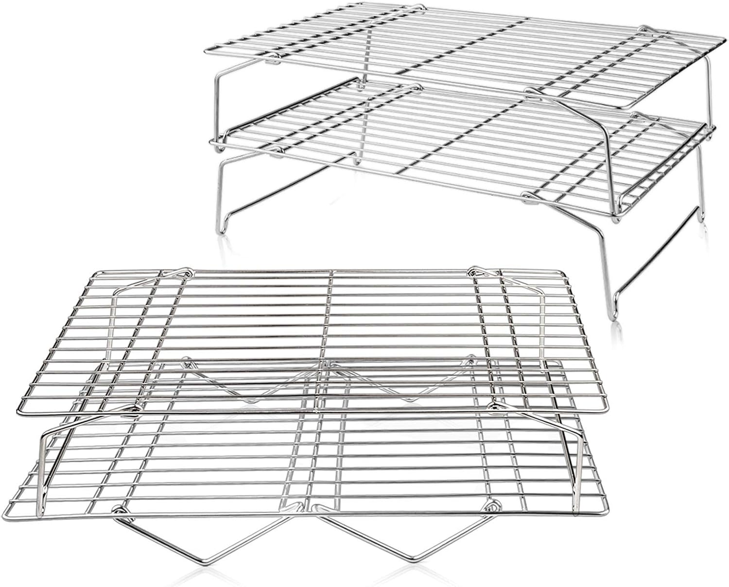 TeamFar Cooling Rack, 4 Tiers Stainless Steel Wire Rack for