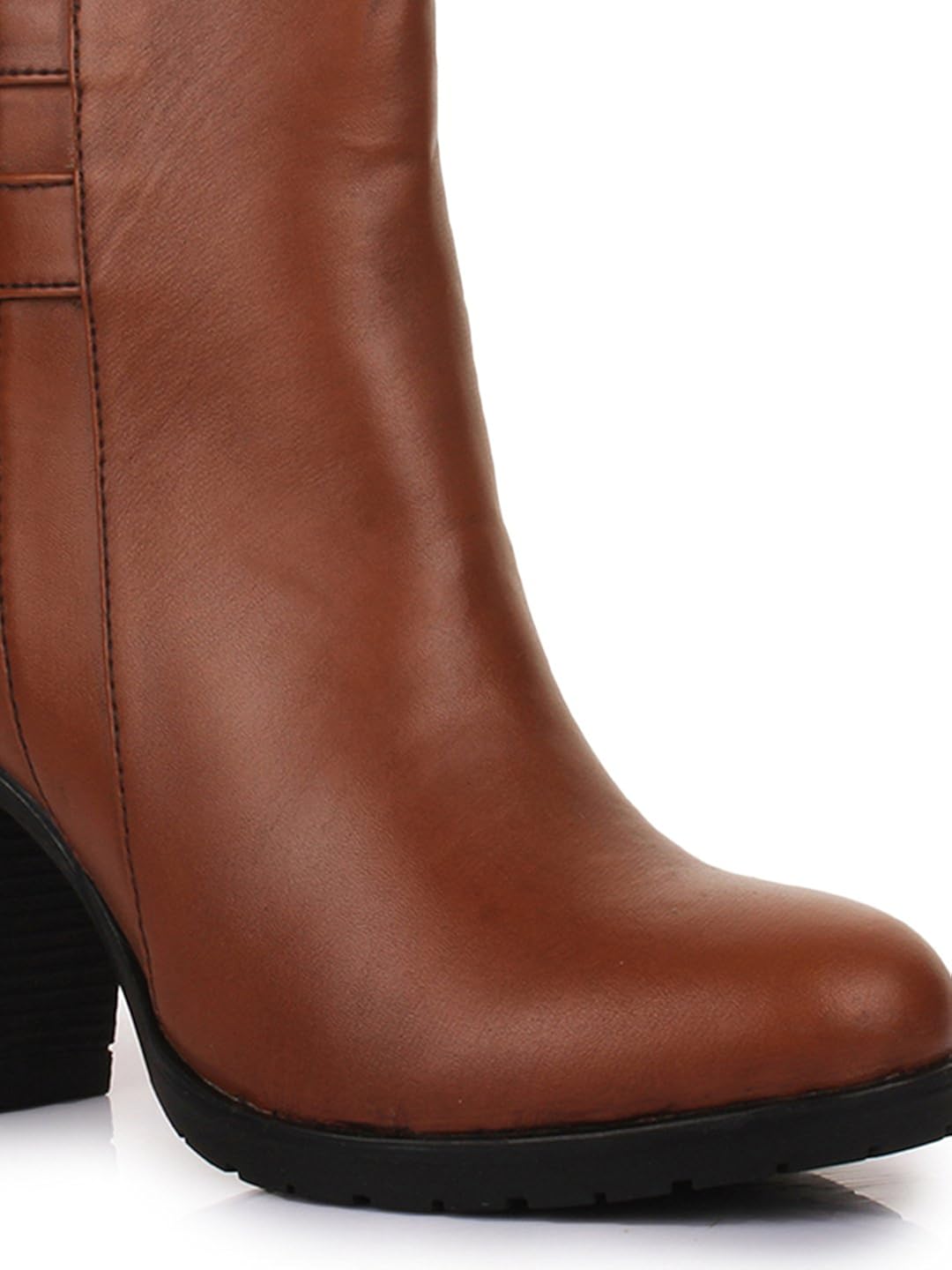 bruno manetti women tan synthetic leather boots