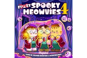 Spooky Meowvies: Livro de Colorir Aconchegante e Fofo para Adultos e Adolescentes com Gatos Amigos Assustadores e Felpudos em Cenas Inspiradas em Filmes (Portuguese Edition)