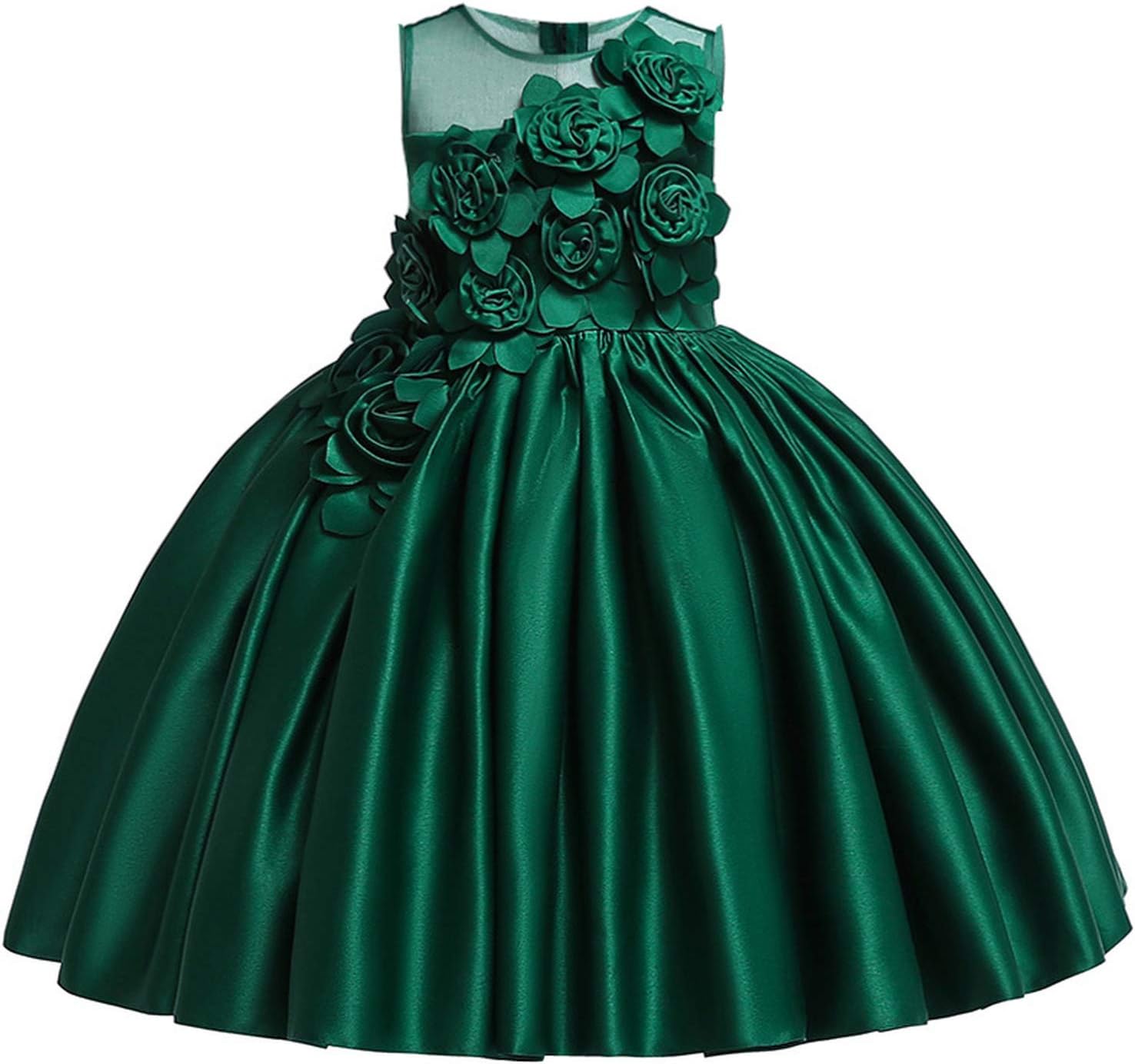 green flower girl dresses wedding