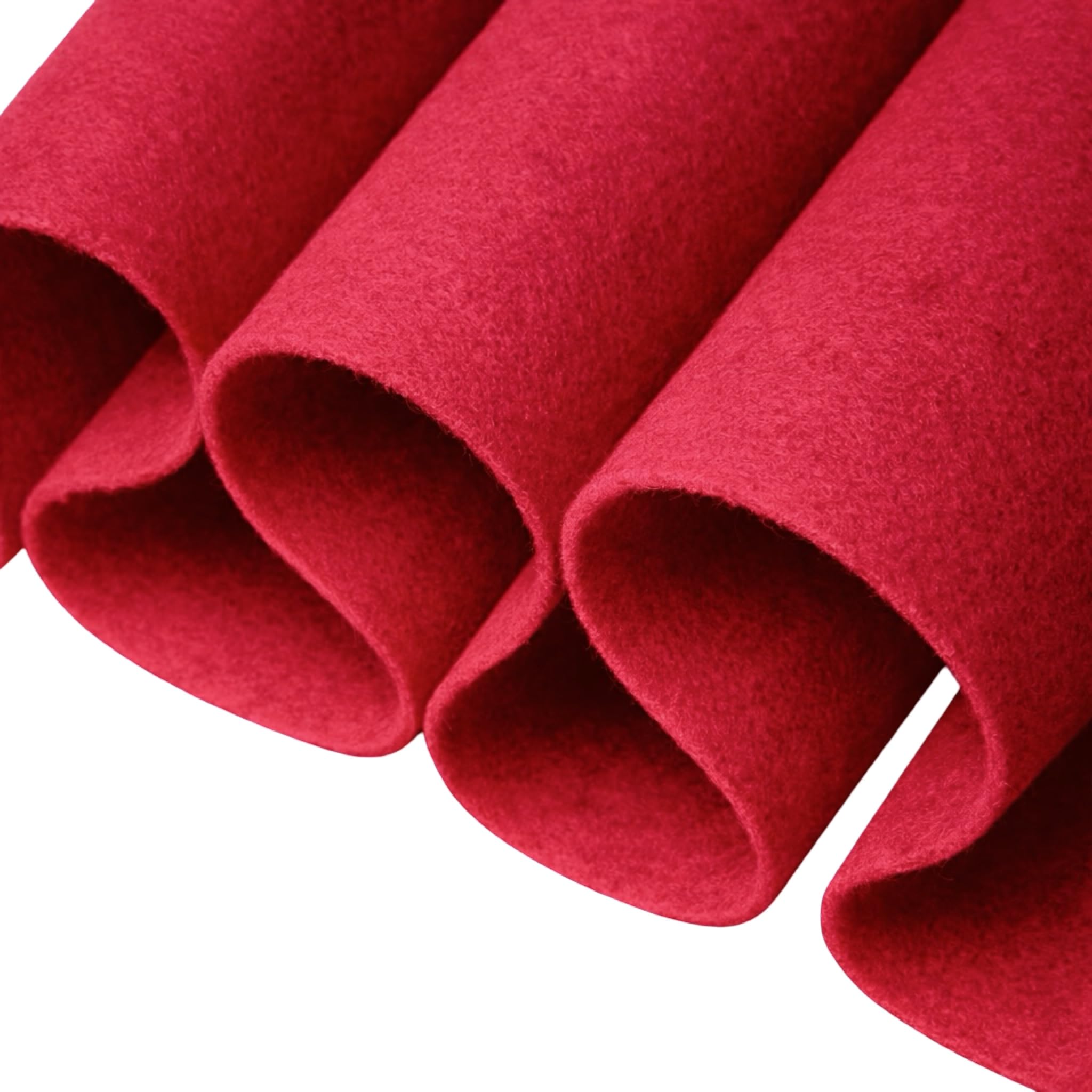 FabricLA Craft Felt Fabric - 72" Inch (182 cm) Wide & 1.6mm Thick Felt Fabric by The Yard - Red, 1 Yard (90 CM / 0.9 Meter) โ image 1