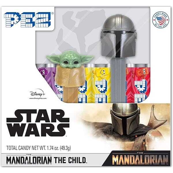 star wars the mandalorian pez dispensers 2 pack