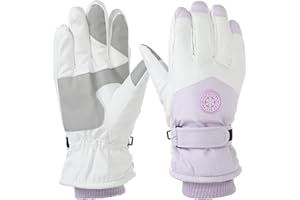 PATIKIL Winter Ski Snow Gloves, Waterproof Winter Warming Gloves Touchscreen Skiing Work Gloves for Women,