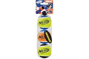 Nerf Dog VP6808 Squeak Tennis Balls Dog Toy (3 Pack) Medium