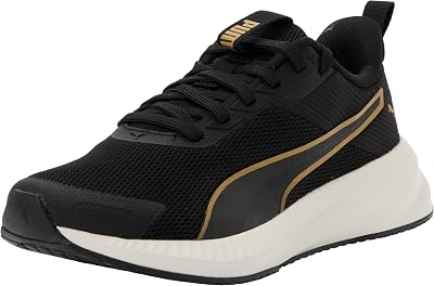 Flyer Lite 4 Chaussures de Course sur Route Unisexes, Noir-Mat-Or-Vapor Gris, 41 EU