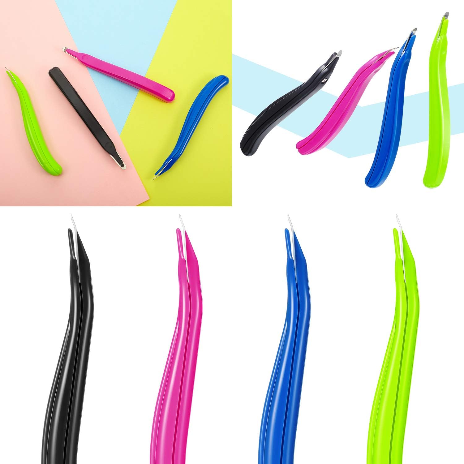 12 Pieces Magnetic Staple Remover Staple Remover Puller Staple Removal Tool for Office School and Home, Black Blue Green Rose Red : Office Products