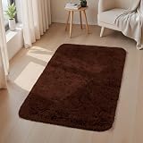 Aspire Homeware Brown 60x220cm Shaggy Rug Non Slip Anti Slip Modern Thick Pile view 3