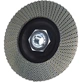 HONGUIS 4.5 Inch Diamond Flap Disc 120 Grit, 5/8"-11 Threaded Grinding Wheel for Granite Marble Stone Concrete Glass, for Edge Smoothing, Blending and Surface Refinement