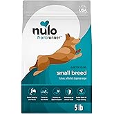 Nulo Frontrunner Dry Dog Food Small Breed - High-Protein Turkey, Whitefish & Quinoa Recipe, Natural Puppy & Adult Dog Food, Small Sized Kibble with Probiotics, Taurine, Omega 3, 14lb Bag