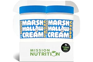 MISSION NUTRITION Dandies Marshmallow Cream Vanilla Fluff 6.3 Oz (Pack of 2) - Vegan, Dairy Free, Gluten Free, No Gelatin, Non-GMO, Top 9 Allergen Free