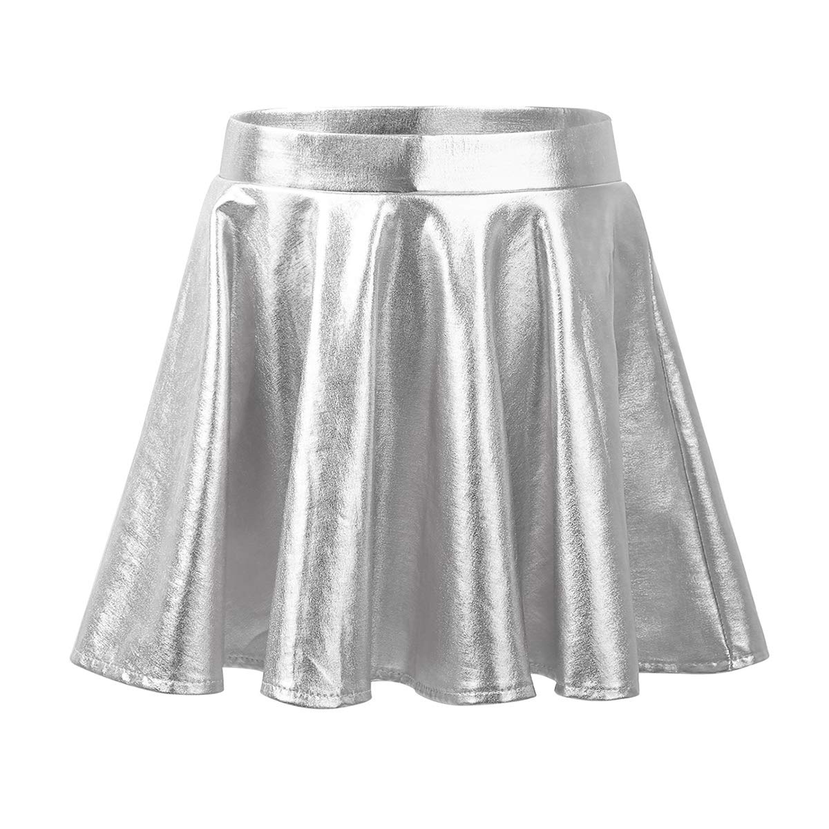 Buy JanJean Little Big Girls Metallic Pleated ALine Mini Skirt Hip Hop