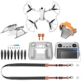 Mini 3 Pro/Mini 3 Accessories Bundle 8 in 1 Accessories kit, Propeller Holder Strap,Propeller Guard,Joysticks,HD Glass Protector,Lanyard Neck Strap,Landing Gear,Silicone Protection Cover,Propellers