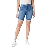 Angels Forever Young Women's 360 Sculpt Bermuda Shorts | 9" Inseam, Mid-Rise Waist, Figure Enhancing, Sculpting, Stretchy, Tummy Control, Trendy, Flattering Fit, Size-Inclusive