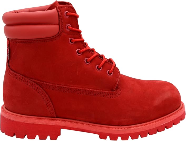 red levi boots