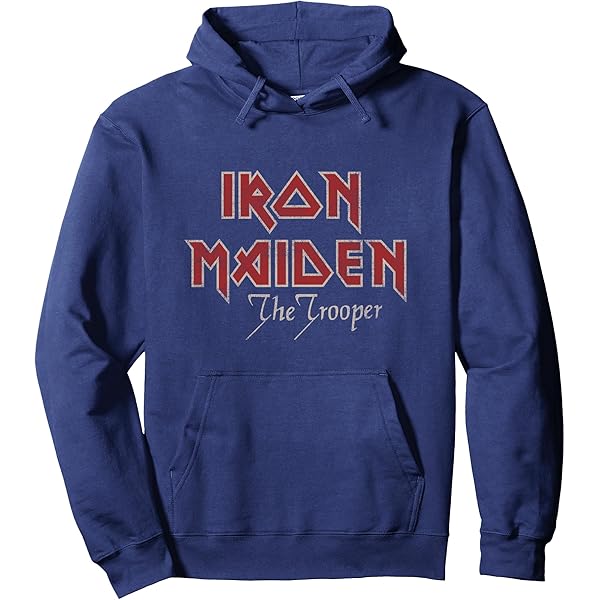Amazon.com: Iron Maiden Pyramid Sphinx Navy Pullover Hoodie