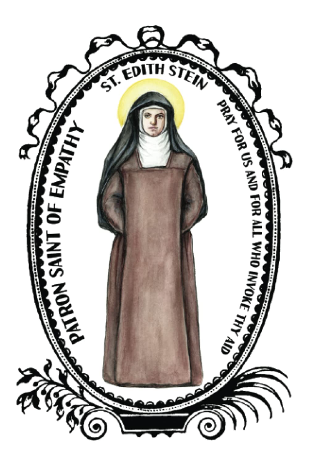 Saint Edith Stein Patron of Empathy Lined Notebook Journal