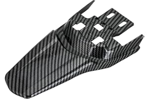 SNOWCOW Stylish Carbon Fiber Pattern Back Fender for Tutto Ebike - Compatible with Surron & Other Electric Bikes - Enhance Your Ride with Durable ABS Rear Fender