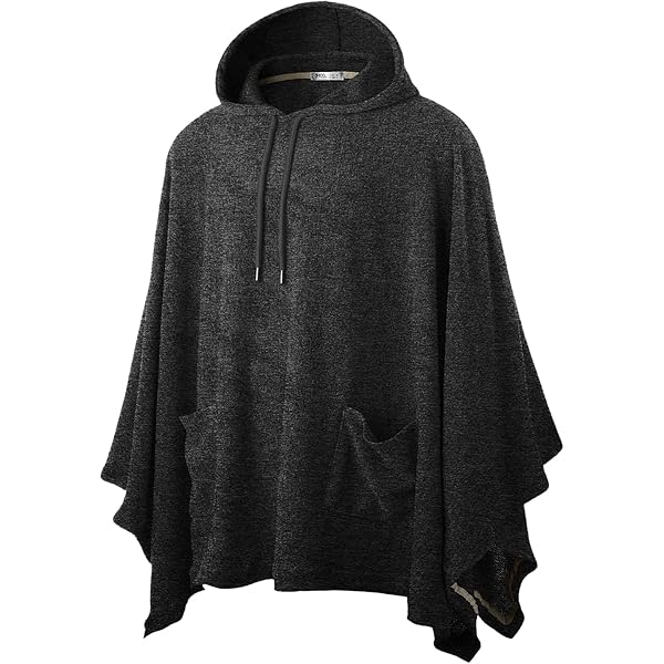 Amazon.com: COOFANDY Unisex Poncho Cape Hoodie Fashion Coat