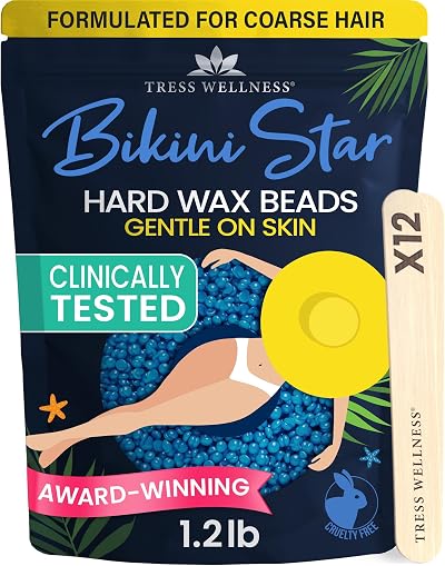 Tress Wellness Bikini Wax 550g Hard Wax Beads for Coarse Hair