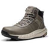 NORTIV 8 Men's Waterproof Hiking Boots Lightweight Outdoor Mid Trekking Leather Shoes DriftShield