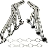 EASYBERG Long Tube Headers 1 3/4" Conversion Swap Compatible with Chevy C10 LS Truck LS1 LS2 LS3 LS6