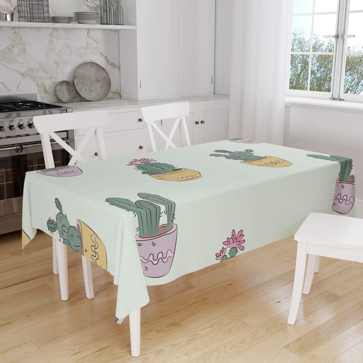 Bonamaison Kitchen Decoration, Tablecloth, 140cm x 160cm - Designed and Manufactured in Turkey