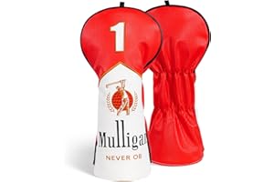 Mulligan Funny Golf Headcover Driver Head Cover Fit up to 460CC Driver Upgraded Leather Made