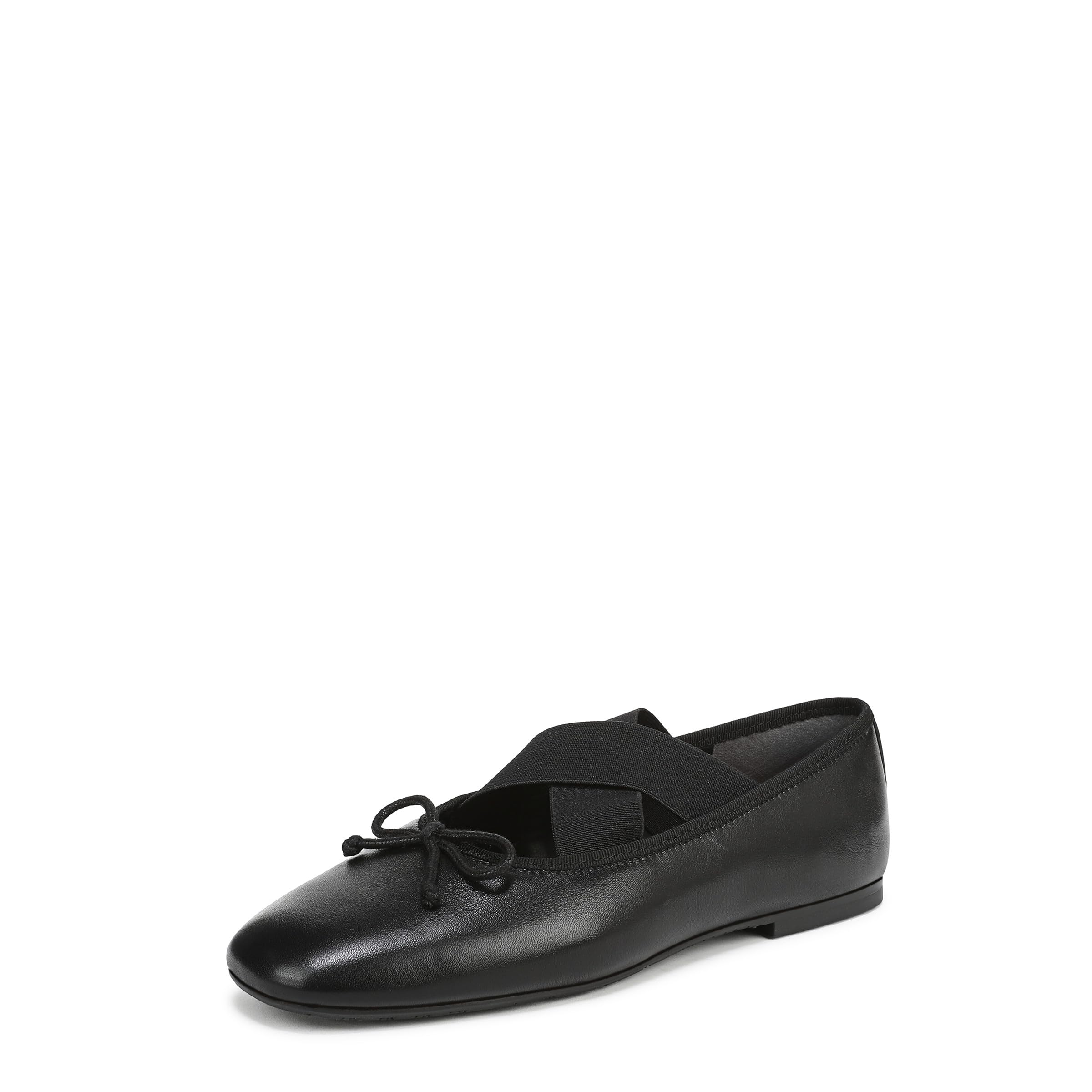 Sam Edelman Women’s Arya Ballet Flat, Black Leather, 10.5