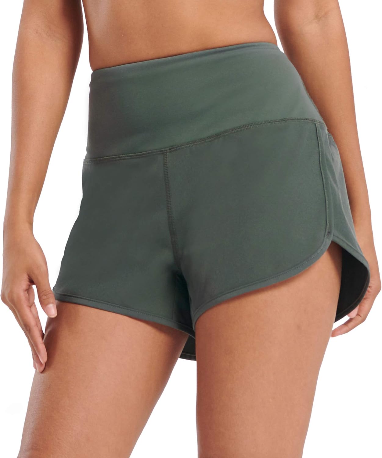 Workout Shorts for Women Active Wear Yoga Running Athletic Shorts Built in Underwear