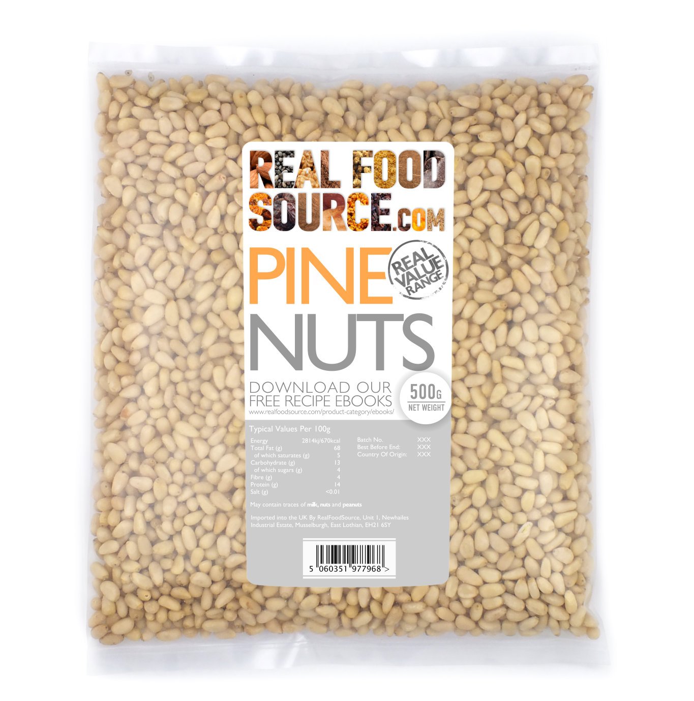 RealFoodSource Pine Nuts (1KG) Buy Online in Qatar at qatar.desertcart