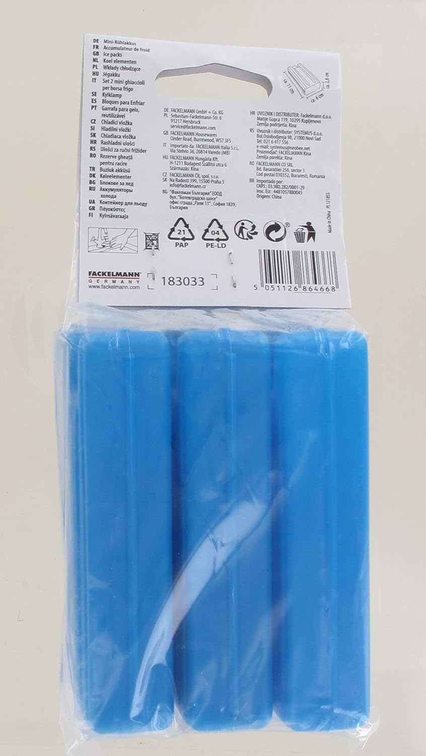 Compra Fackelmann 686466 Juego De 3 Bandejas Refrigerantes 75 Ml En Amazon Es