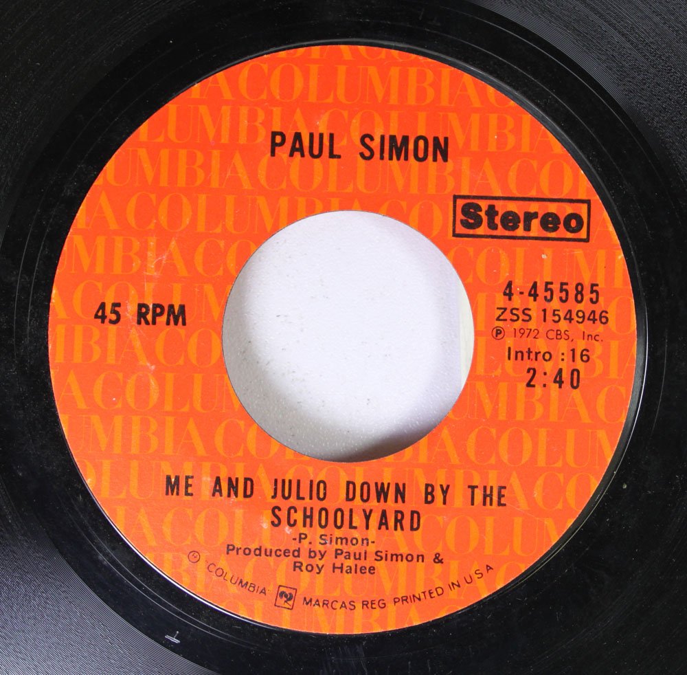  PAUL SIMON 45 RPM ME