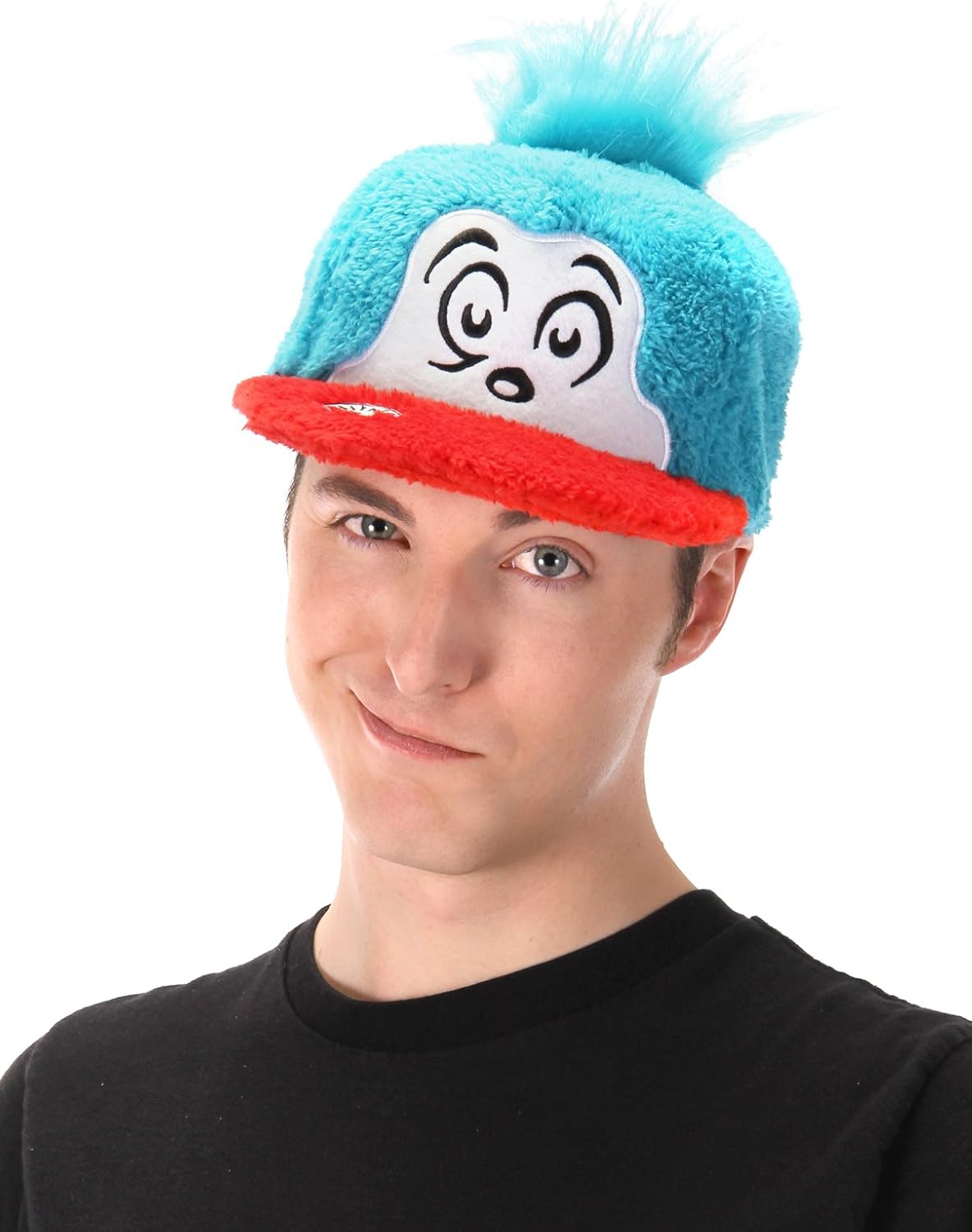 elope Dr. Seuss Cat in The Hat Thing 2 Costume Fuzzy Cap Blue
