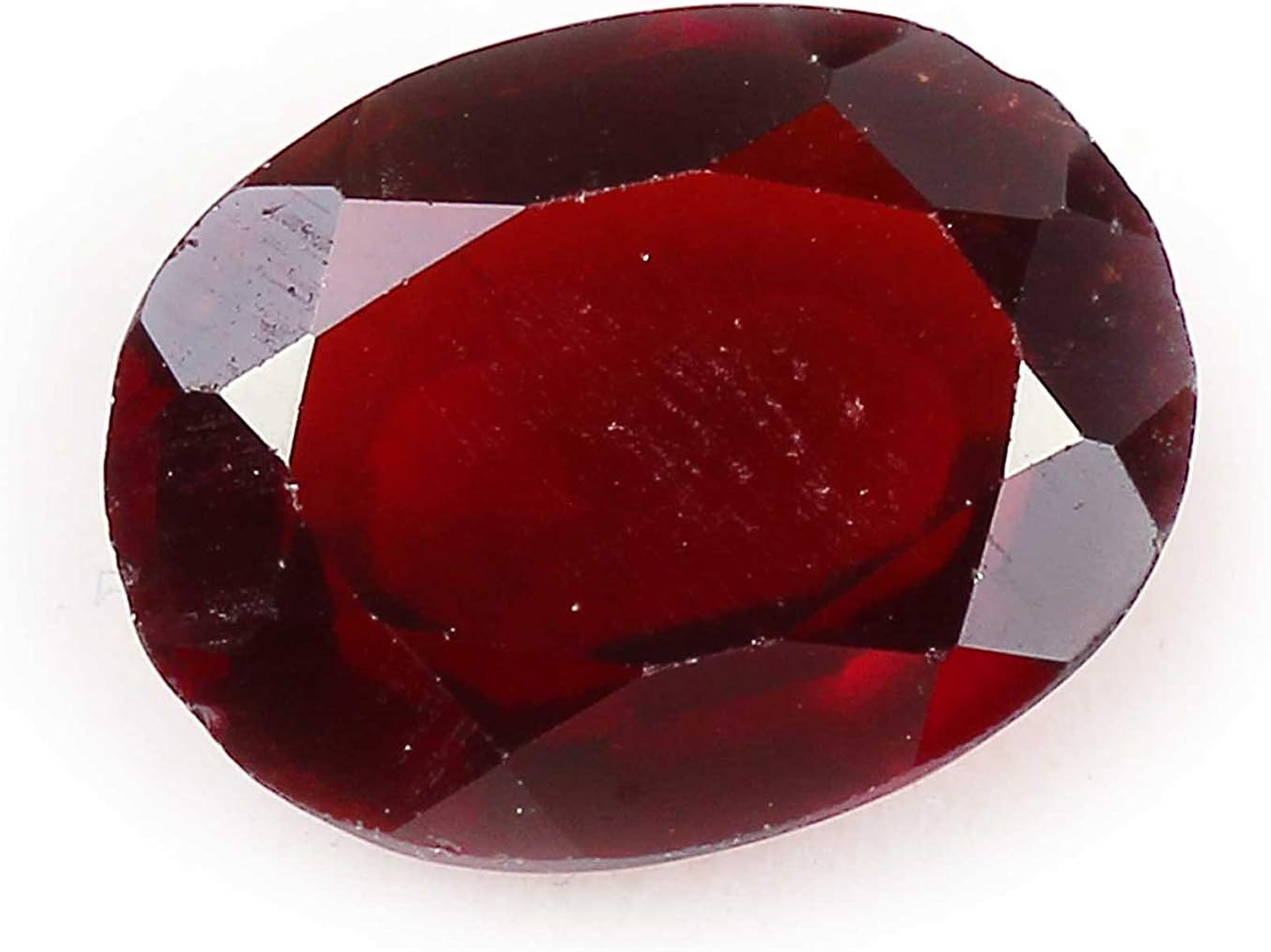 7.56 carat Natural Hessonite garnet Oval shape faceted loose gemstone for ring pendant jewelry making | 14mm x 10.5mm x 5.5mm | Astrological gemstone , Ring Size Gemstone, Healing Birthstone