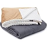 Amazon.com: LUXOME Large Weighted Blanket with Integrated Minky Cover