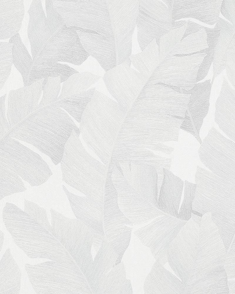 White Grey Wallpaper Nature Floral Leaves Plant Leaf for Bedroom Living Room or Kitchen Made in Germany 10,05 x 0,53m Avalon 31623 - Image 4