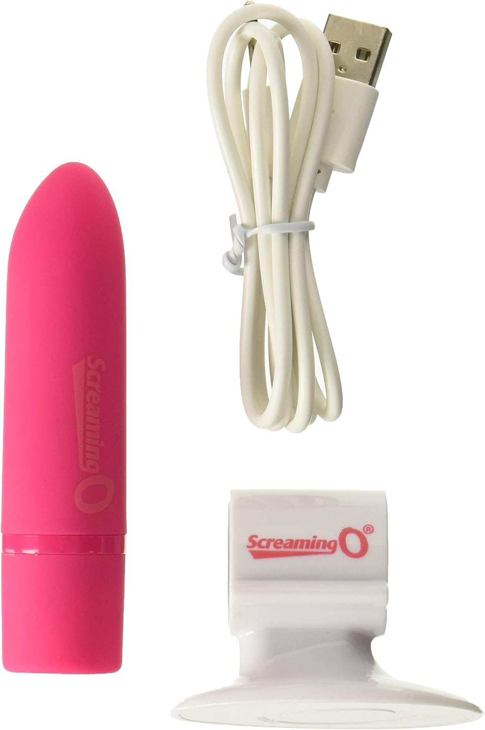 Screaming O Charged Positive Rechargeable Vibrator, Pink/Strawberry - Image 3