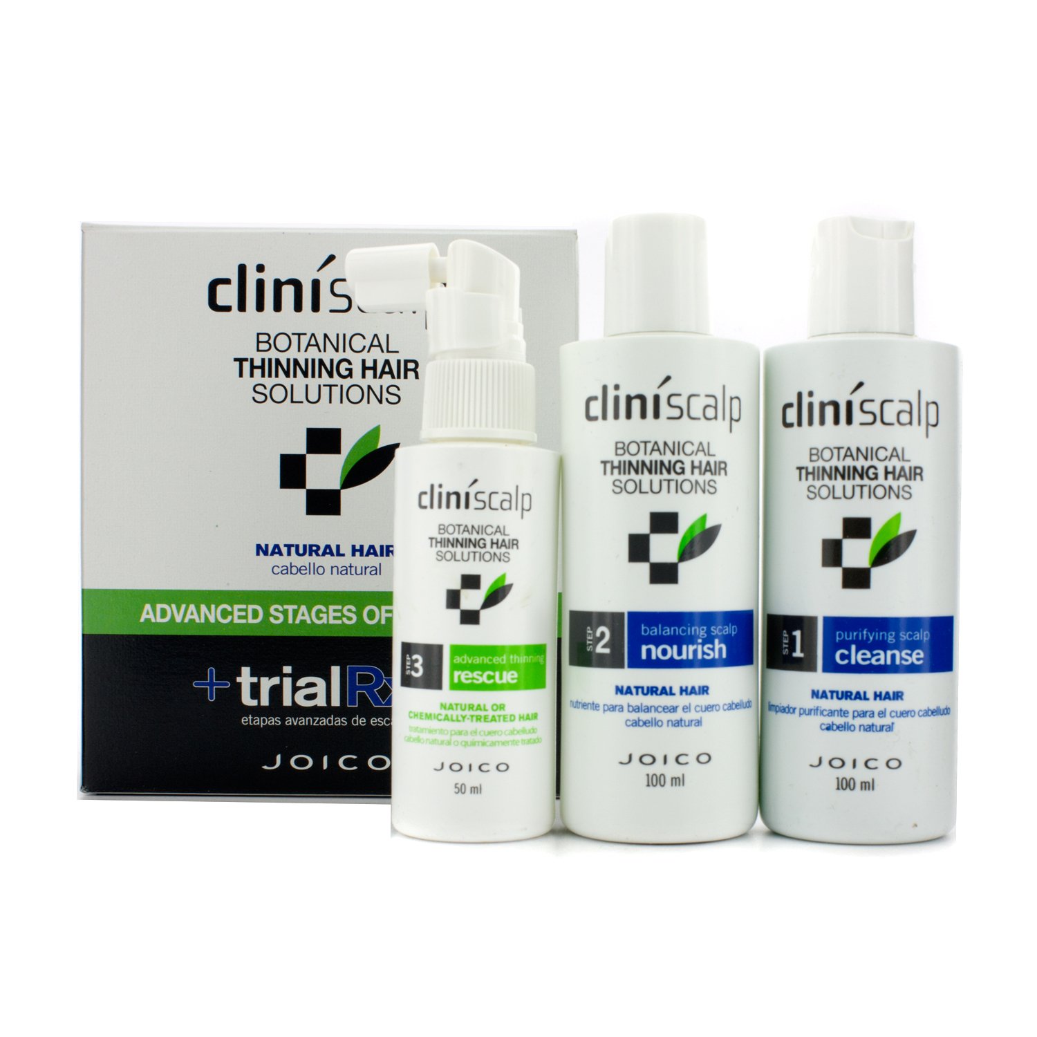Joico Cliniscalp Trial Rx Kit Advanced Stages Of Thinning For Natural Hair 3pcs Buy Online In Andorra At Andorra Desertcart Com Productid 61336485
