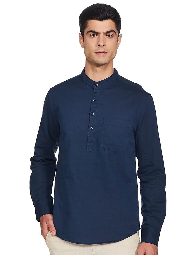 Buy Diverse Men's Cotton Casual Shirt (DCMCF03RC14L333022R_Blue_M) at