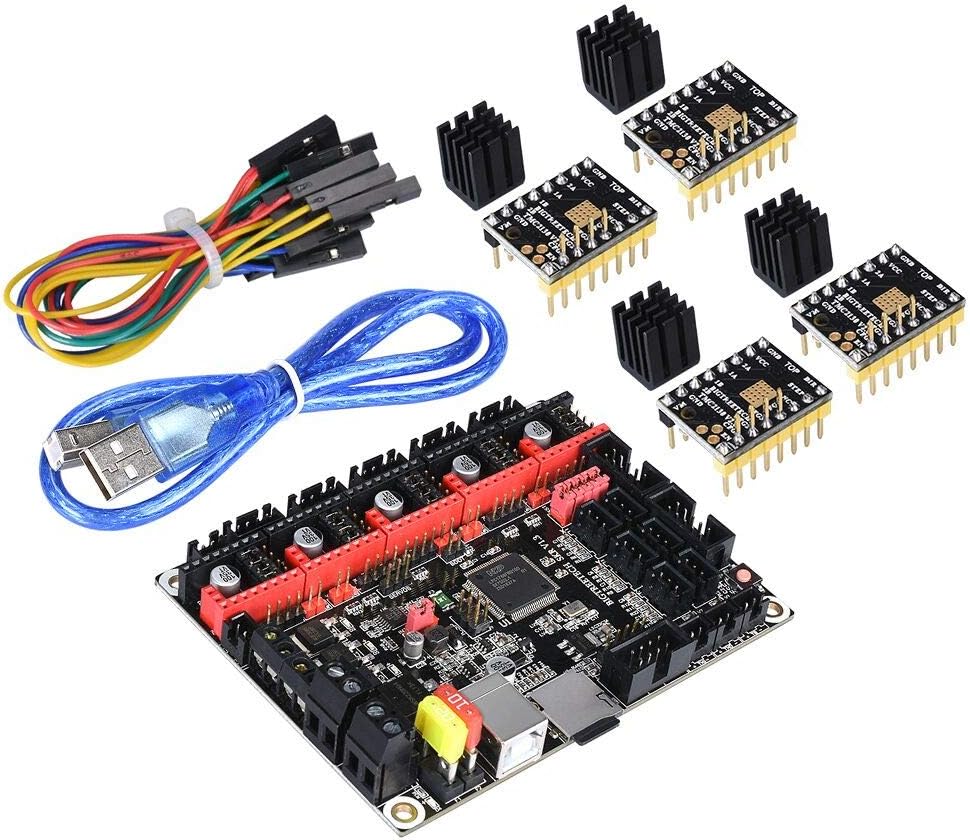KINGPRINT SKR V1.3 Smoothieware 32bit Controller Board for 3D Printer Compatible with 12864LCD / Support A4988 / 8825 / TMC2208 / TMC2100 Driver (SKR and 4*TMC2130 SPI)