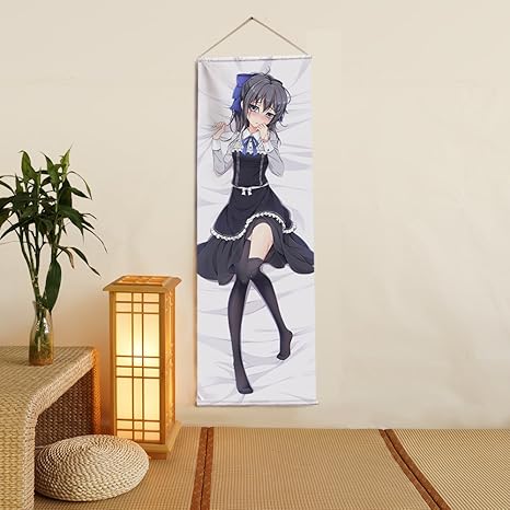 Amazon シ ヴィ 麦芽堂オリジナル作品 アニメグッズ 掛け軸 タペストリー 85x30cm ピーチスキン アニメ 萌えグッズ 通販