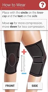 BESKEY Knee Support Pair Anti Slip Breathable Knee Compression Sleeve XL Black view 8
