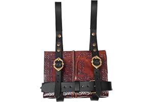 Lord of Battles Adventurer's Book or Diary Holder Handcrafted from Genuine Leather 13x18cm (Leather Journal with Black Holder)