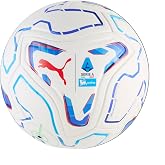 PUMA Unisex Stellar Match Serie A Soccer Ball, White-Multicolor AH26, 5 Stellar Match Serie A (FIFA Quality)