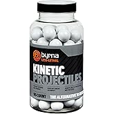 Byrna Kinetic Projectiles - Reusable Hard-Solid Plastic Rounds for Training, Target Practice and Self Defense, 0.68 Caliber - (95 Count)
