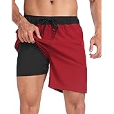 BLATIAL Mens Swim Trunks 7" Quick Dry Swim Shorts Swimsuit Swimming Trunks Swimwear with Pockets