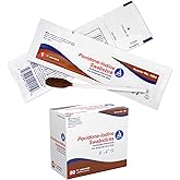 Dynarex Povidone Iodine Swabsticks, Swabstick Packaged in Individual Foil Pack, Antiseptic for Skin Preparation, Brown, 1 Box