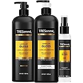 TRESemmé - Shampoo Lamellar Gloss 3 Pk Regimen Collection Pack For Brilliant Gloss & Sleek Finish Ultimate Shine 28Oz(2)and 6.1Oz